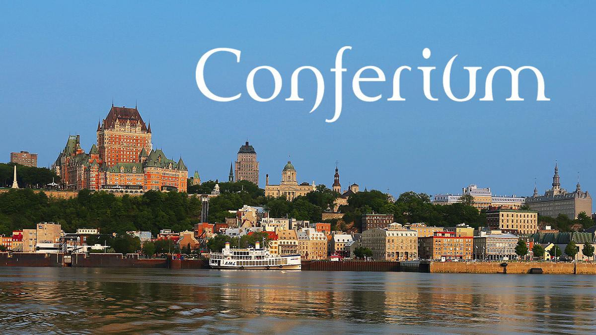 Logo Conférium - Panorama de la ville de Québec
